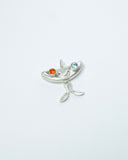 Character 1 W/ Topaz and Fire Opal Pendant