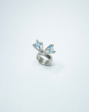 2 Gem Ring W/ Aquamarine