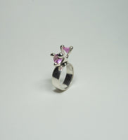 Ring W/ 2 Pink Sapphires (I am speaking) (Size 11)