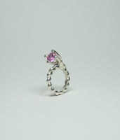 Ring W/ Pink Sapphire (Braid)