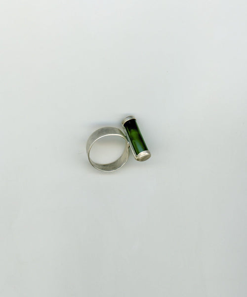 Green Onyx Bar Ring